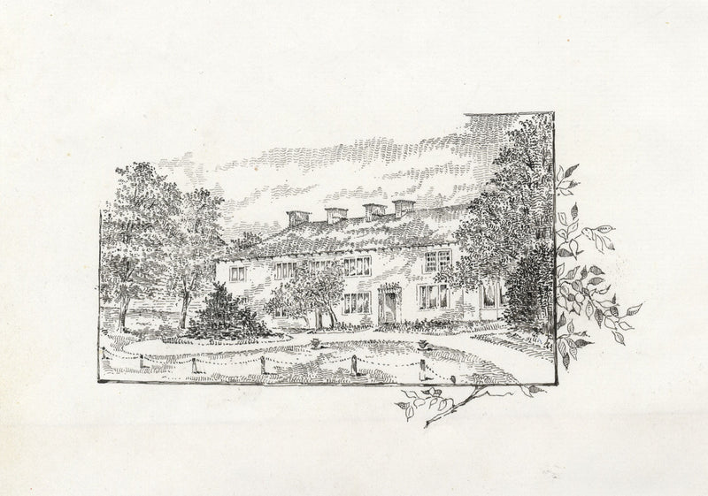 William Riley, Manor House – Original 1894 pen & ink drawing
