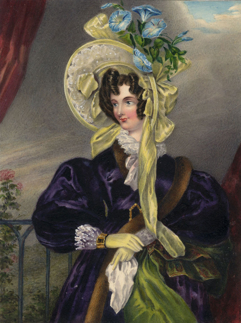 Portrait of the Countess of Wilton – Original c.1830 watercolour painting