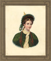 F. Fry, Portrait of a Circassian Woman – Original c.1830 watercolour painting