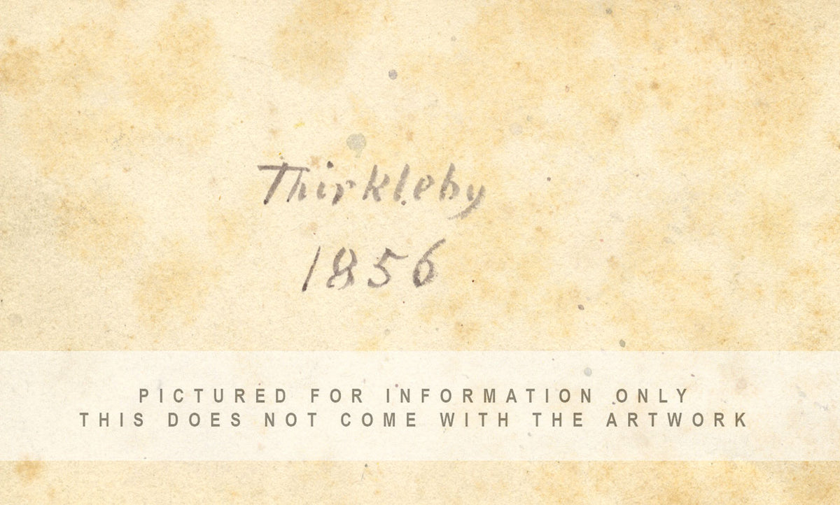 Attribuzione di Lucette Barker, Figure con oche, Thirkleby N. Yorks – acquerello del 1856