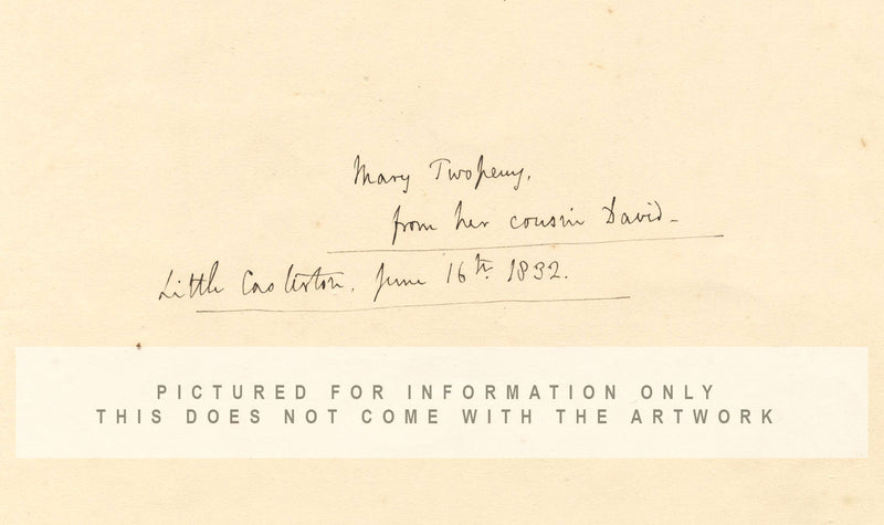 Dama medieval c.1410 de un manuscrito real – dibujo a pluma y tinta de la década de 1830