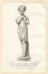 J. Thomson, Lady Louisa Jane Russell, Sculpture as a Young Girl – 1826 engraving