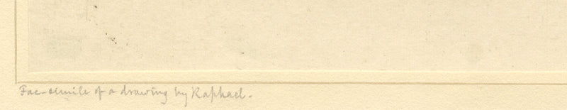 Facsimile di Raffaello, Figura di un giovane inginocchiato – incisione a pastello del 1818 circa