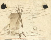 E. Venis, Waterfall, Ecclesbourne Glen, Hastings – late 19th-century watercolour