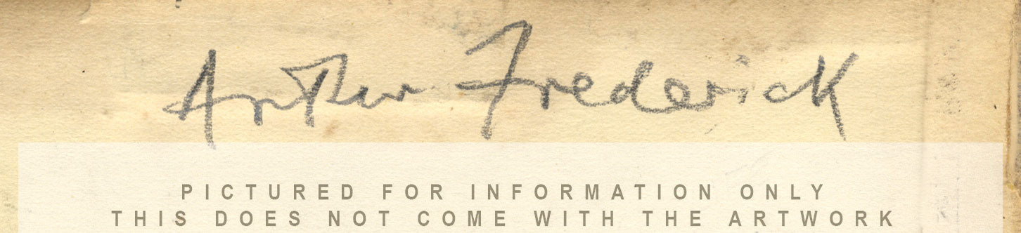 Arthur Frederics, Brentwood – Dibujo original de grafito de 1920