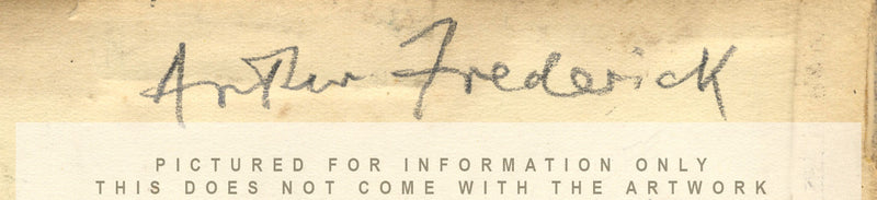 Arthur Frederics, Brentwood – Dibujo original de grafito de 1920