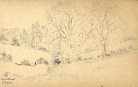 Arthur Frederics, Brentwood – Original 1920 graphite drawing