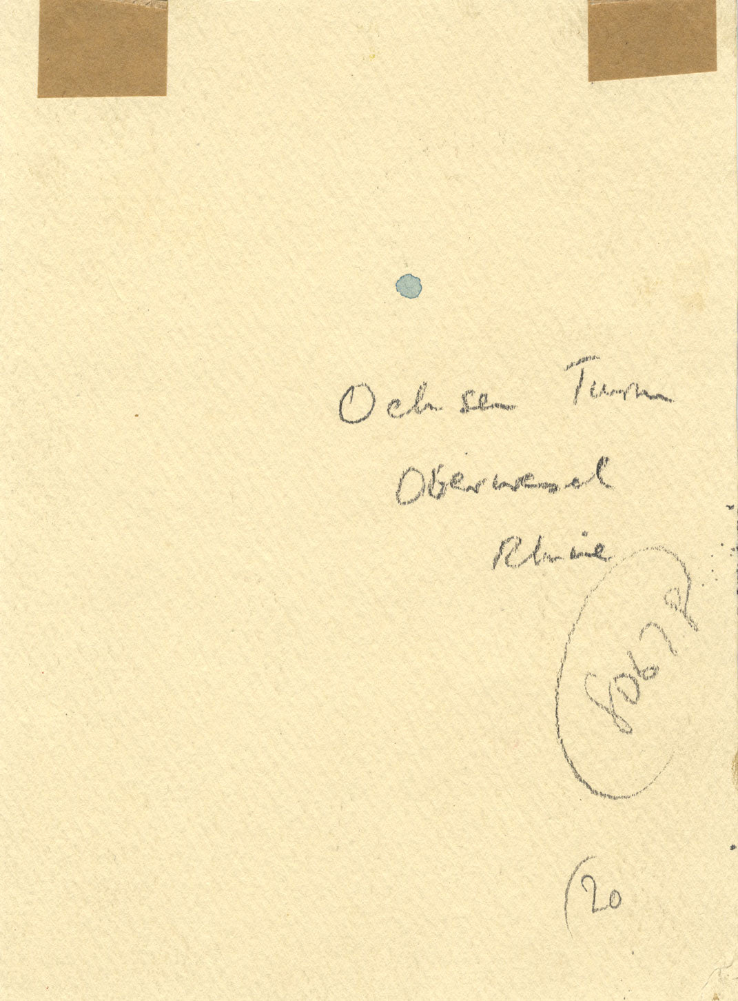 Ox Tower (Ochsenturm), Oberwesel, Rhine – mid-19th-century watercolour painting