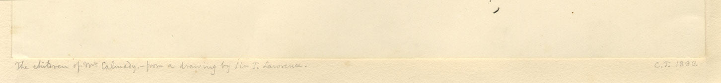 CT da Sir Thomas Lawrence, I bambini di Calmady – acquerello del 1833