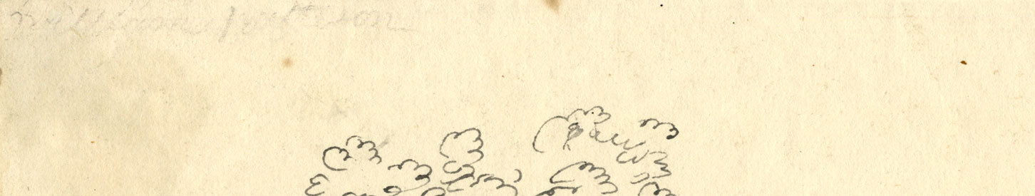 William Pattison, Victorian House &amp; Garden – disegno a penna e inchiostro della metà del XIX secolo