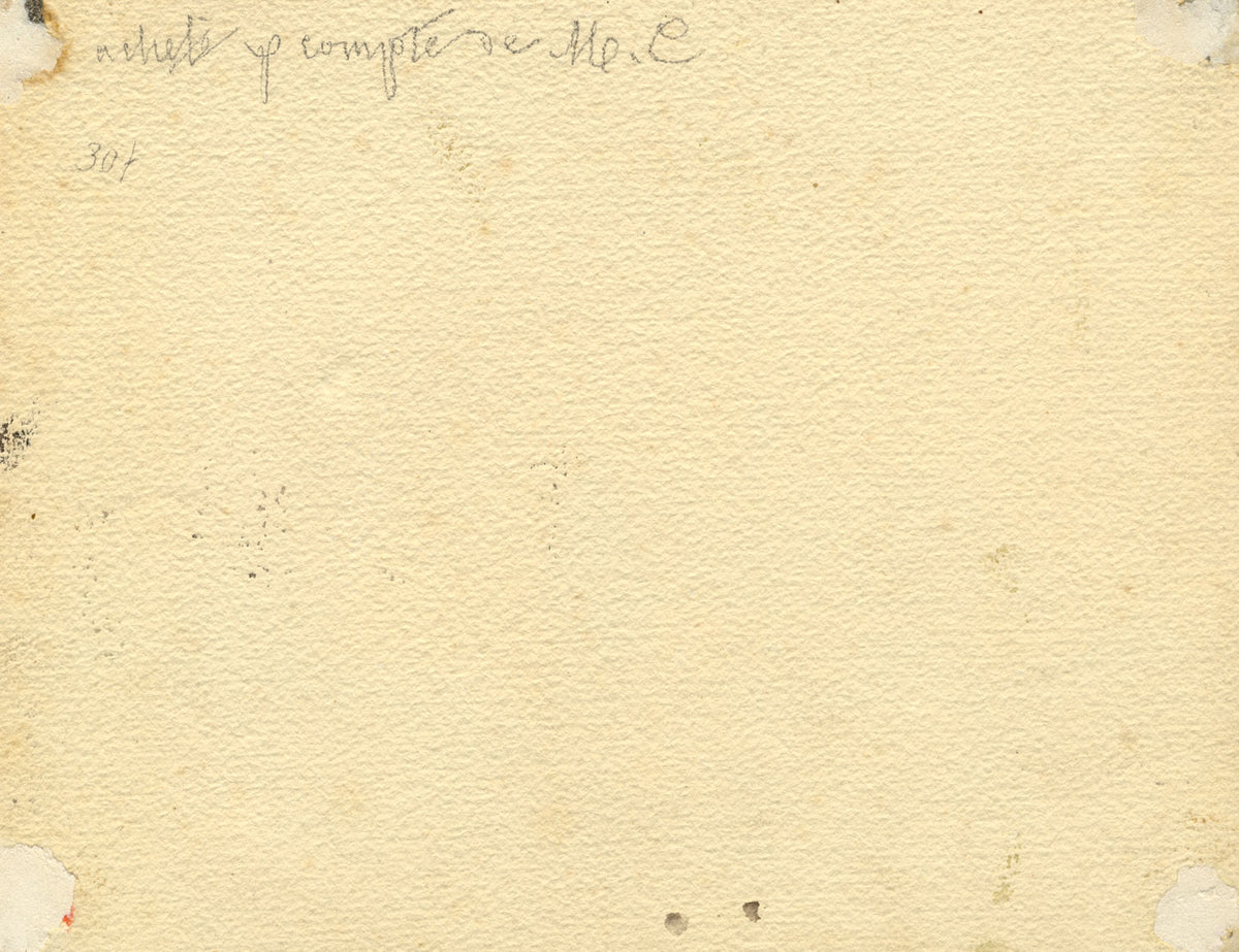 Forse Amédée Bourgeois, Casa rurale in Francia – acquerello di inizio XIX secolo