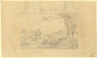William Payne AOWS, Greenhithe, Kent – Original c.1808 graphite drawing