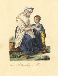 Woman from Stuhlweissenburg in Hungary – early 19th-century watercolour painting