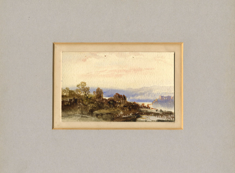 Isabelle Laurie née Murray, Landscape Miniature – mid-19th-century watercolour