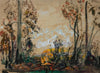 Autumn Trees – Original early 20th-century watercolour painting