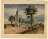 Cruz Alta (Hochkreuz), Bad Godesberg, Bonn – Miniatura acuarela, c. 1830