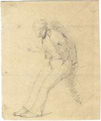 Sir Augustus Wall Callcott RA, Studio preparatorio Uomo a riposo – disegno dei primi anni del XIX secolo