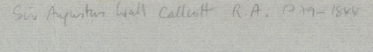 Sir Augustus Wall Callcott RA, Porto veneziano – disegno a grafite dei primi anni del XIX secolo