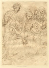 Arthur Pond after Parmigianino, Holy Family with St John – 1734 etching print