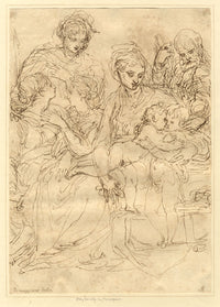 Arthur Pond after Parmigianino, Holy Family with St John – 1734 etching print