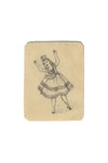 Albert A. Harcourt, Victorian Spanish Dancer in Miniature – 1870s drawing