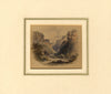 Devil's Glen, Co Wicklow, Ireland – Miniature early 19th-century watercolour