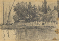 Robert Charles Goff, La Tour-de-Peilz, Vevey, Switzerland –1917 graphite drawing