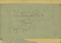 Robert Charles Goff, La Tour-de-Peilz, Vevey, Suiza –dibujo de grafito de 1917