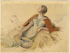 Joshua Cristall POWS, Mother & Child by Haystack –early 19th-century watercolour