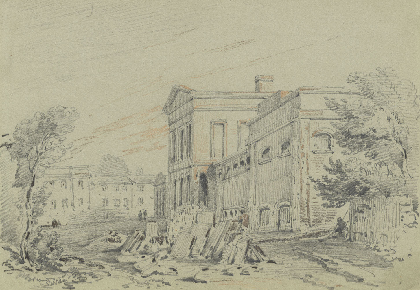 Monro, The Market House, Ryde, Isle of Wight – Original 1839 graphite drawing