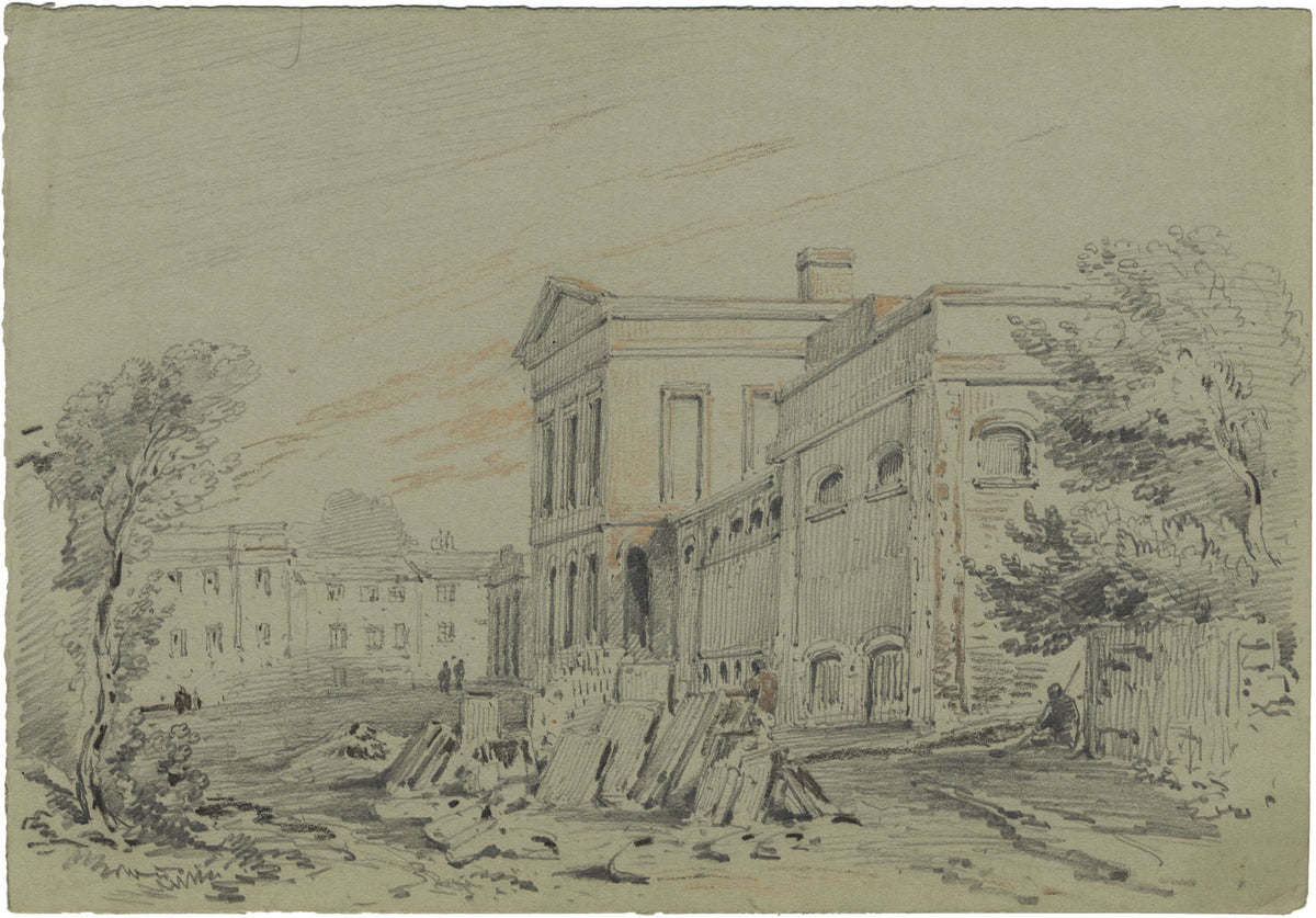 Monro, The Market House, Ryde, Isola di Wight – Disegno originale a grafite del 1839