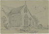 Monro, Iglesia de Todos los Santos, Godshill, Isla de Wight – Dibujo a grafito de 1839