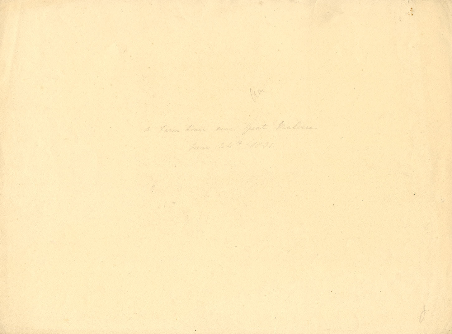 Alexander Monro, Pickersleigh House, Great Malvern – 1831 graphite drawing