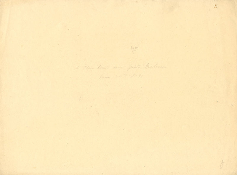 Alexander Monro, Pickersleigh House, Great Malvern – 1831 graphite drawing