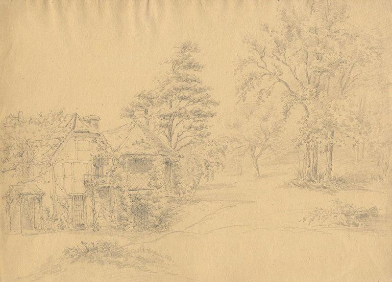 Monro, Timber-framed Cottage, Possibly near Bushey –early C19th graphite drawing