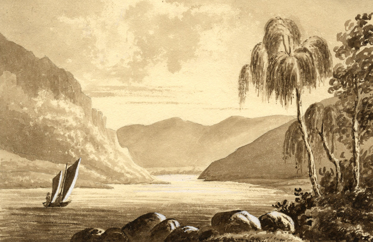 Haweswater Reservoir, Lake District – mid-19th-century watercolour painting