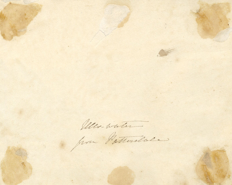 Ullswater desde Patterdale, Distrito de los Lagos: acuarela de mediados del siglo XIX