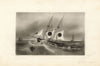 Sailing Ketch, Boulogne-sur-Mer, France – mid-19th-century charcoal drawing