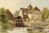 Maj-Gen A.H. Lindsay, Mapledurham Watermill, Oxford – mid-C19th watercolour