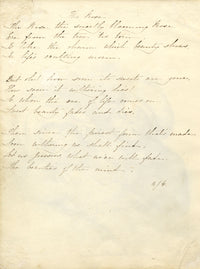 E.J. Burn, 'Les Moustaches' – Original 1841 graphite drawing