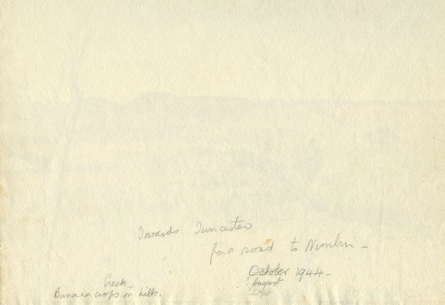 Stan Simpson, Verso Tuncester, Nuovo Galles del Sud, Australia – acquerello del 1944