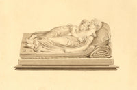 Attrib. Mary Heber, Sleeping Children Sculpture by F. Chantrey –1835 watercolour