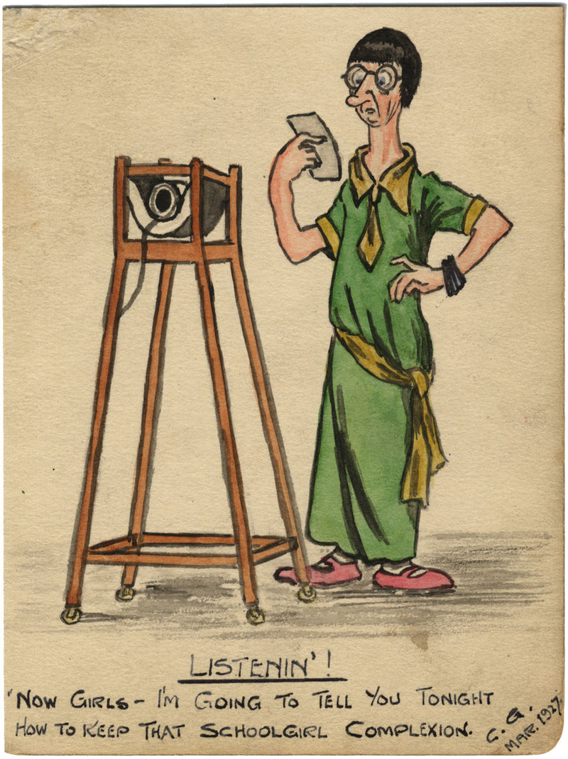 CG, "Come mantenere quella carnagione da scolaretta" Fumetto – acquerello del 1927