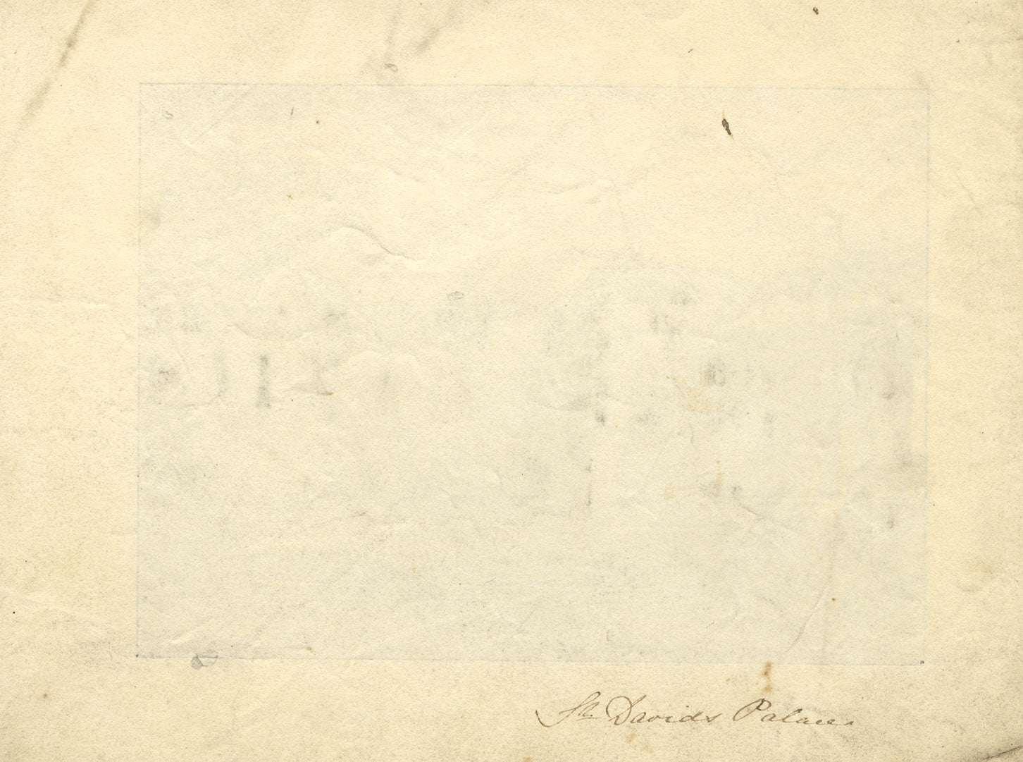 St Davids Bishop's Palace, Pembrokeshire, Wales – c.1826 graphite drawing