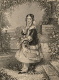 W.H. Egleton after J.Hayter, The Heiress – Original 1849 engraving print