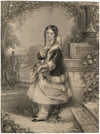 W.H. Egleton after J.Hayter, The Heiress – Original 1849 engraving print