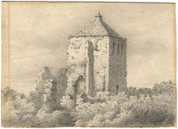 William Alexander, Ruins on the Eu Ho River China –18th-century graphite drawing