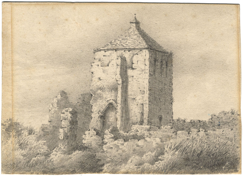 William Alexander, Ruins on the Eu Ho River China –18th-century graphite drawing
