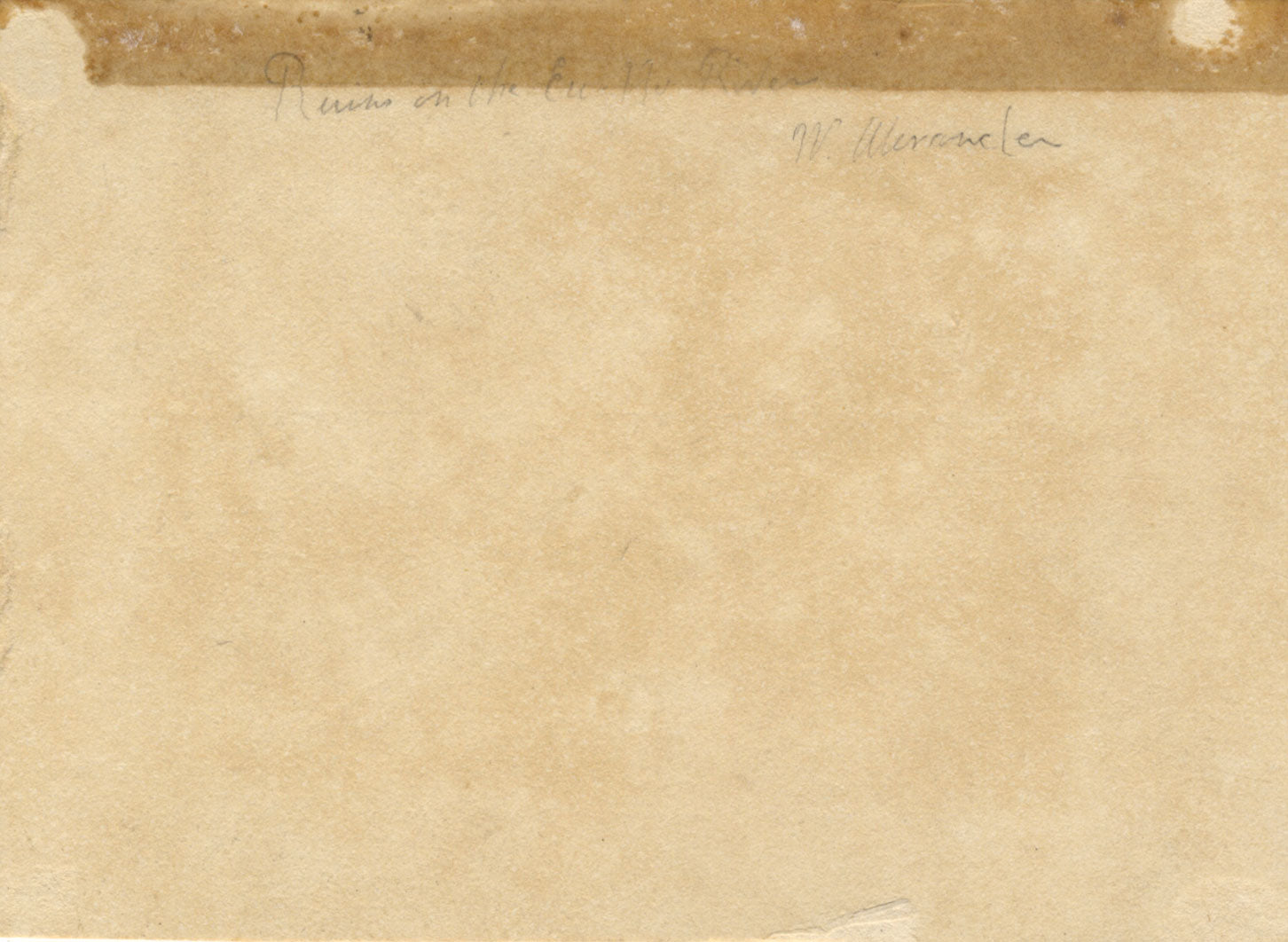 William Alexander, Ruins on the Eu Ho River China –18th-century graphite drawing