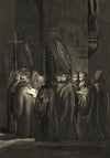 Attrib. Mary Heber, Carthusian Monks Torchlight Procession – c.1830s watercolour